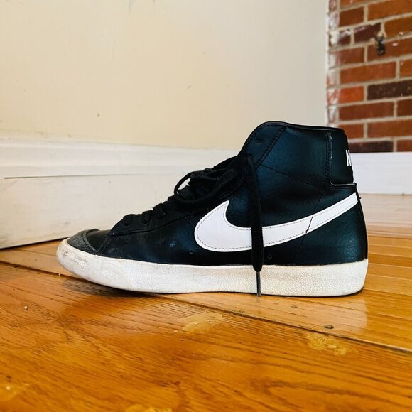Nike Blazer Mid 77 Vintage Men's Size 9 US BQ6806-002 Black Athletic Shoes - Picture 4 of 16